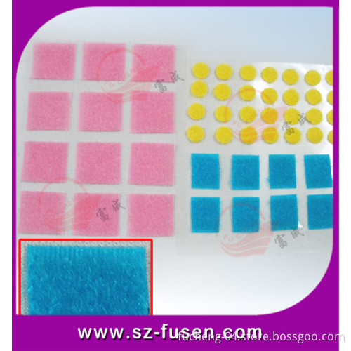 Good Quality Colorful and New Style Adhesive Square Velcro Fastener